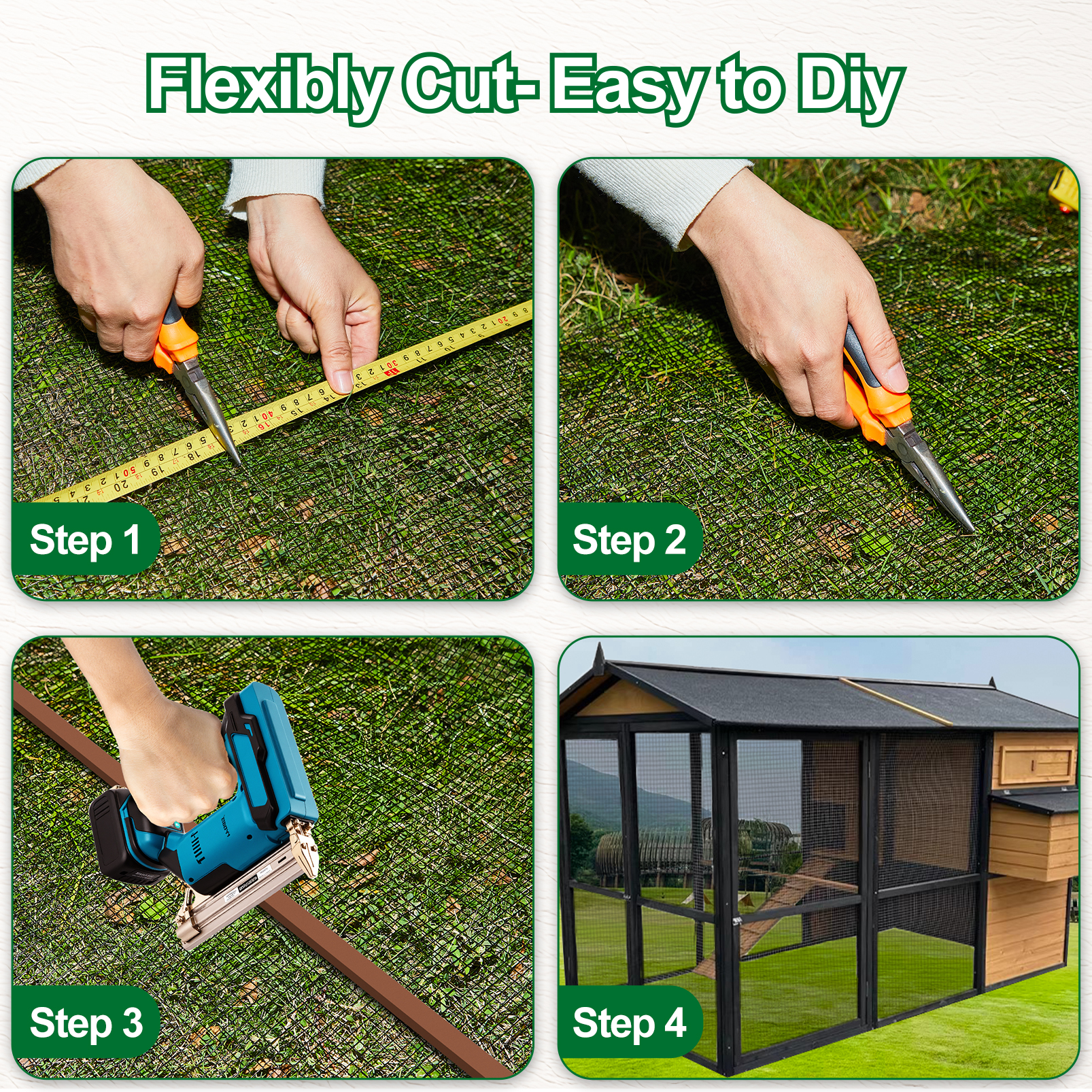 MeshFort Hardware Cloth 1/2 inch 48 x 100 ft Black